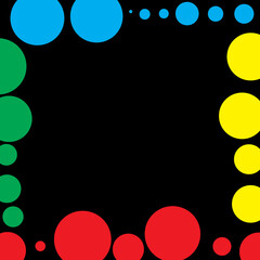 frame with circles