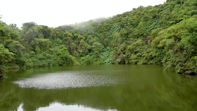Laguna Botos, a volcanic lake in Poas Volcano National Park of Costa Rica, or Parque Nacional Volcan Poas in Spanish, San Jose, Costa Rica