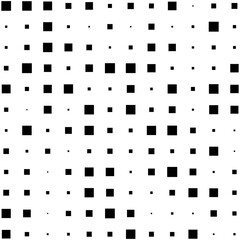 Black squares random pattern background. Abstract halftone. Vector illustration.