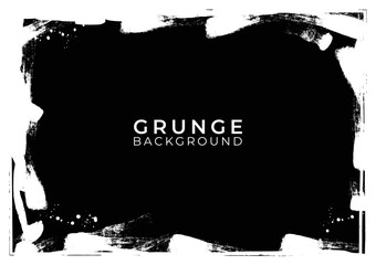 Abstract dirty grunge Black and white background. Vector illustration