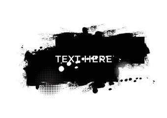 Black and white abstract grunge texture background. Vector illustration