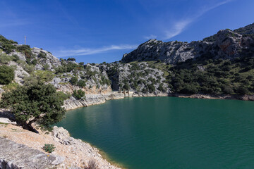 Obraz premium Gorg Blau lake in Mallorca (Spain)