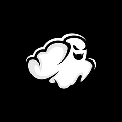 GHOST CLOUD LOGO ICON SYMBOL EMBLEM TEMPLATE