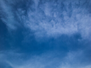 Photo of a blue sky with clouds