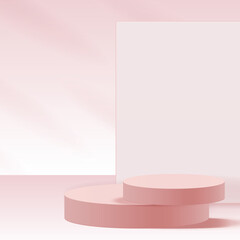 3d background products minimal podium scene with geometric platform.