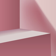 3d background products minimal podium scene with geometric platform.