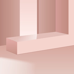 3d background products minimal podium scene with geometric platform.