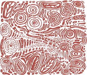 Earthy abstract texture of organic shapes and color