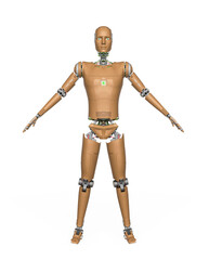 almost human cyberman in a pose