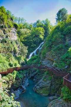 Orrido di Bellano e Ca' del Diavol

Waterfall in the forest. This place is in Bellano along Lake Como in Italy.