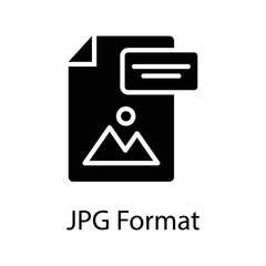 JPG Format  vector Solid Icon Design illustration on White background. EPS 10 File 