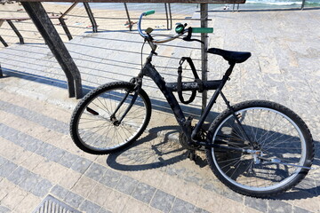 Fototapeta na wymiar Bicycle - two-wheeled vehicle
