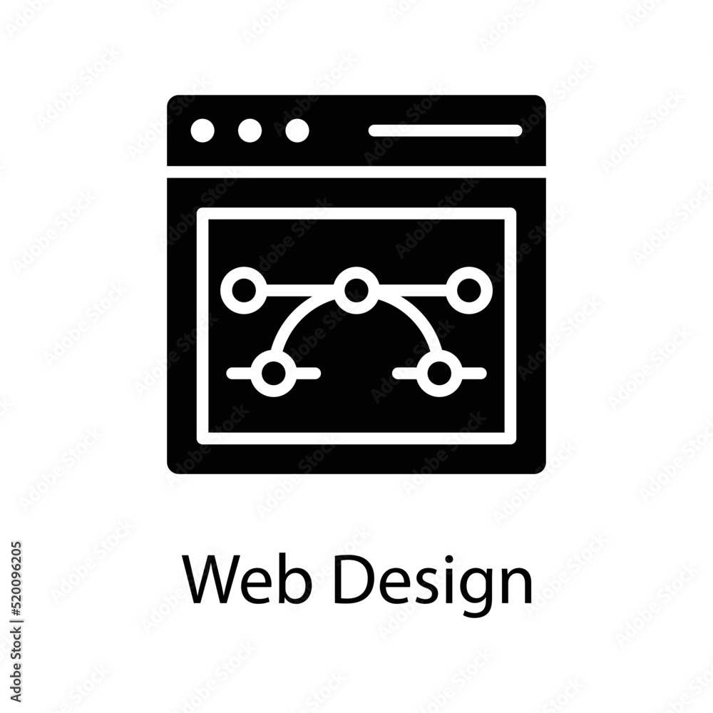 Poster web design vector solid icon design illustration on white background. eps 10 file