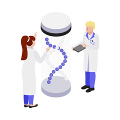 Bio DNA Scientists Composition