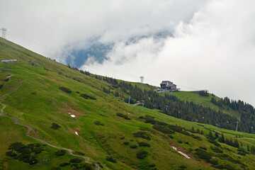 allgäu, fellhorngipfelbahn mittelstation