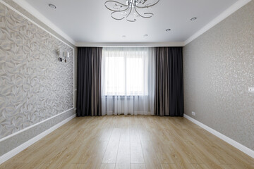 Empty room with minimal finishes for sale