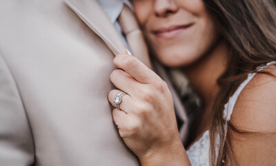 Bride with her groom