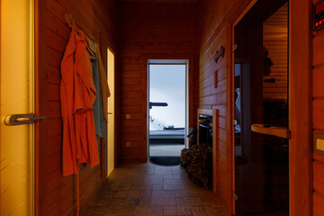 Photo of a sauna in a country house
