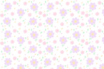 Cute flower with pastel color