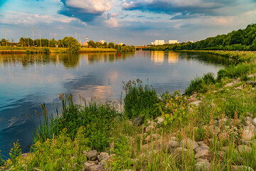 Fototapeta premium lake and sky