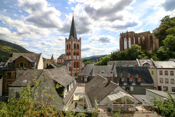 Fototapeta na wymiar Views from the town of Bacharach, Germany