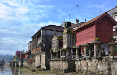Fototapeta na wymiar Paisaje de Combarro, Galicia