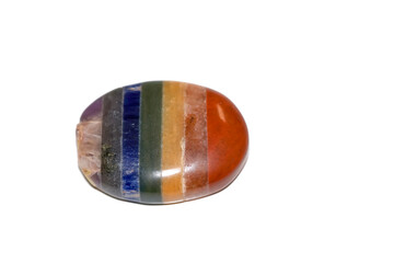 Colorful Gem stone on white background