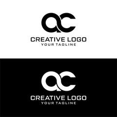 Creative letter ac logo design vektor	