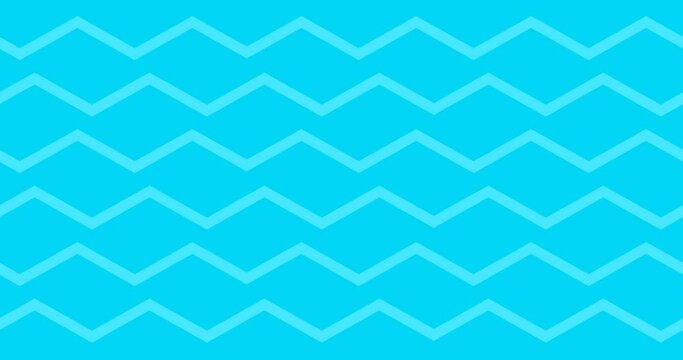 blue zig zag wave background animation