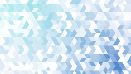 三角パターン背景素材，ブルーのグラデーション
