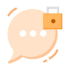 Lock Chat Illustration