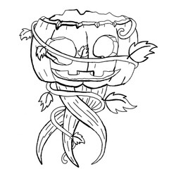 Halloween Pumpkin Head Illustration