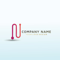 letter N vector logo design idea