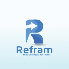 management consulting group letter R logo design