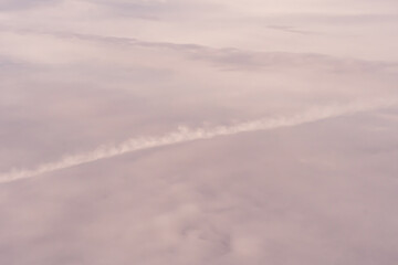 Aerial photography of clouds from a comfortable cruising altitude 