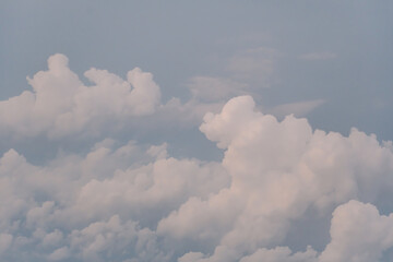 Aerial photography of clouds from a comfortable cruising altitude 