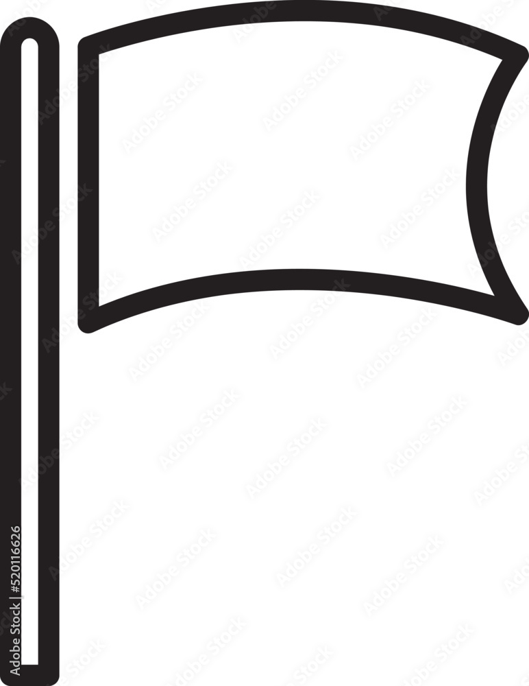 Poster vector image of flag icon. on white background..eps