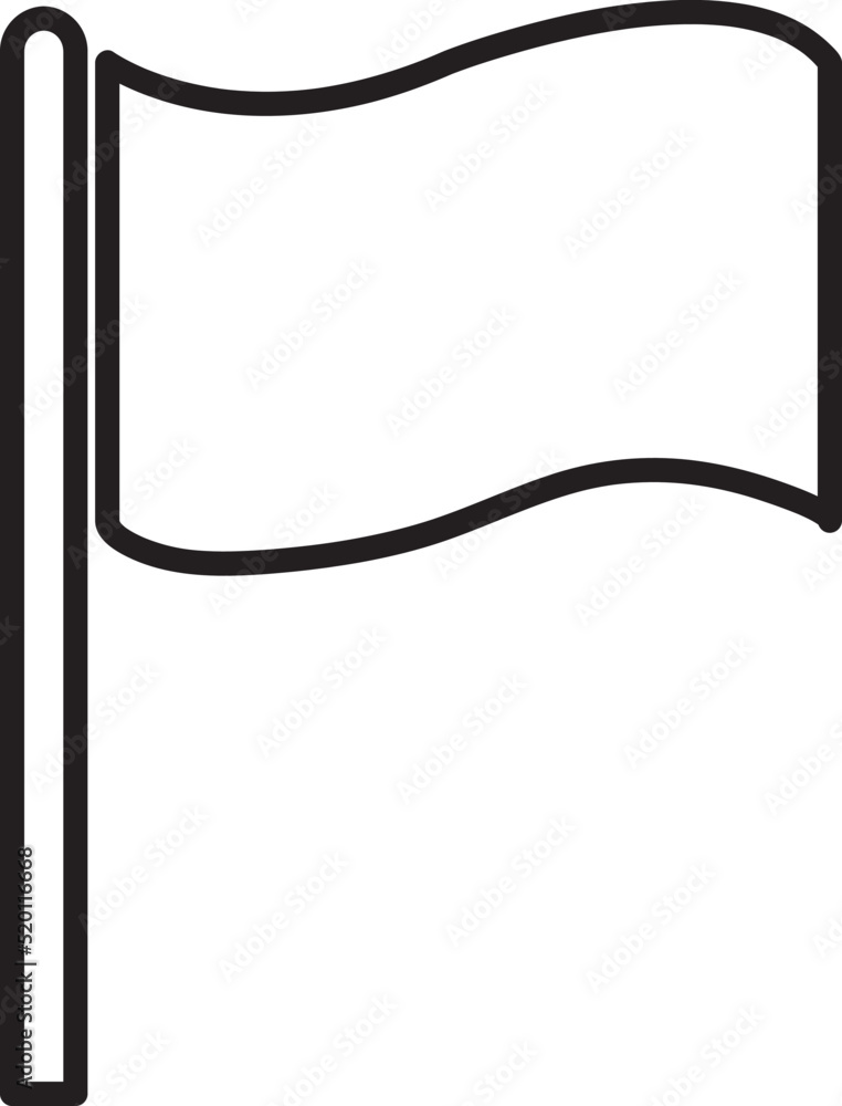 Poster vector image of flag icon. on white background..eps