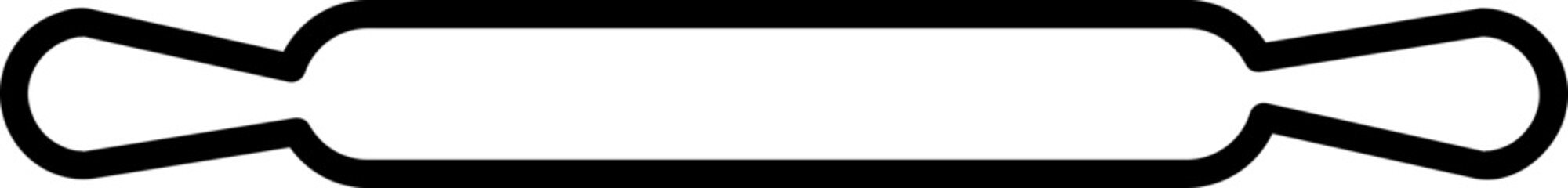 Obraz premium wooden roller icon. sign design on white background..eps