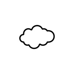 Cloud line icon vector design
