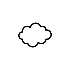 Cloud line icon vector design