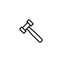 Hammer line icon vector design