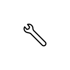 Wrench line icon vector design