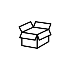 Package box line icon vector design