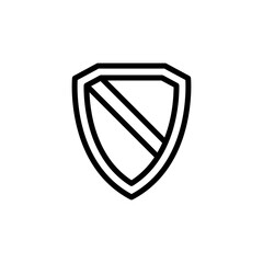 Shield line icon vector design