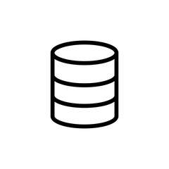 Database line icon vector design