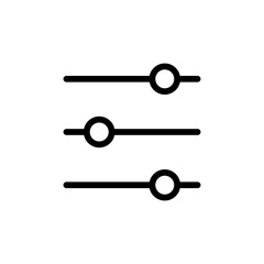 Slider line icon vector design
