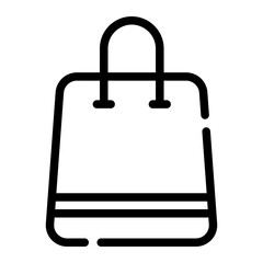 Shopping bag line icon