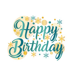 Happy Birthday Letter with Ornaments Designs Vectors