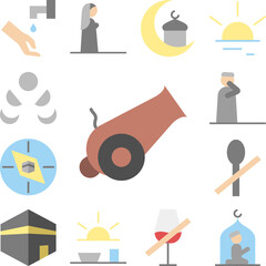 Canon Ramadan icon in a collection with other items